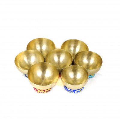 VEDIC PATAN SET OF Singing bowls on the 3rd octave from 131Hz to 245Hz available at wholesale price