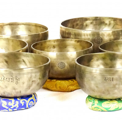 Set of Full Moon Singing Bowl: Santa Ratna Shakya Bowls