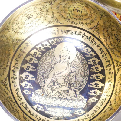 अति उत्तम नक्काशी गरिएका गायन कचौराहरूको सेट - निको पार्ने गायन कचौराहरू