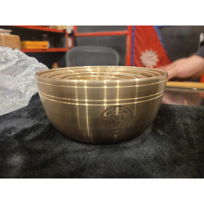 Small 7-Piece OM SAJAN casted bowls on the fifth octave