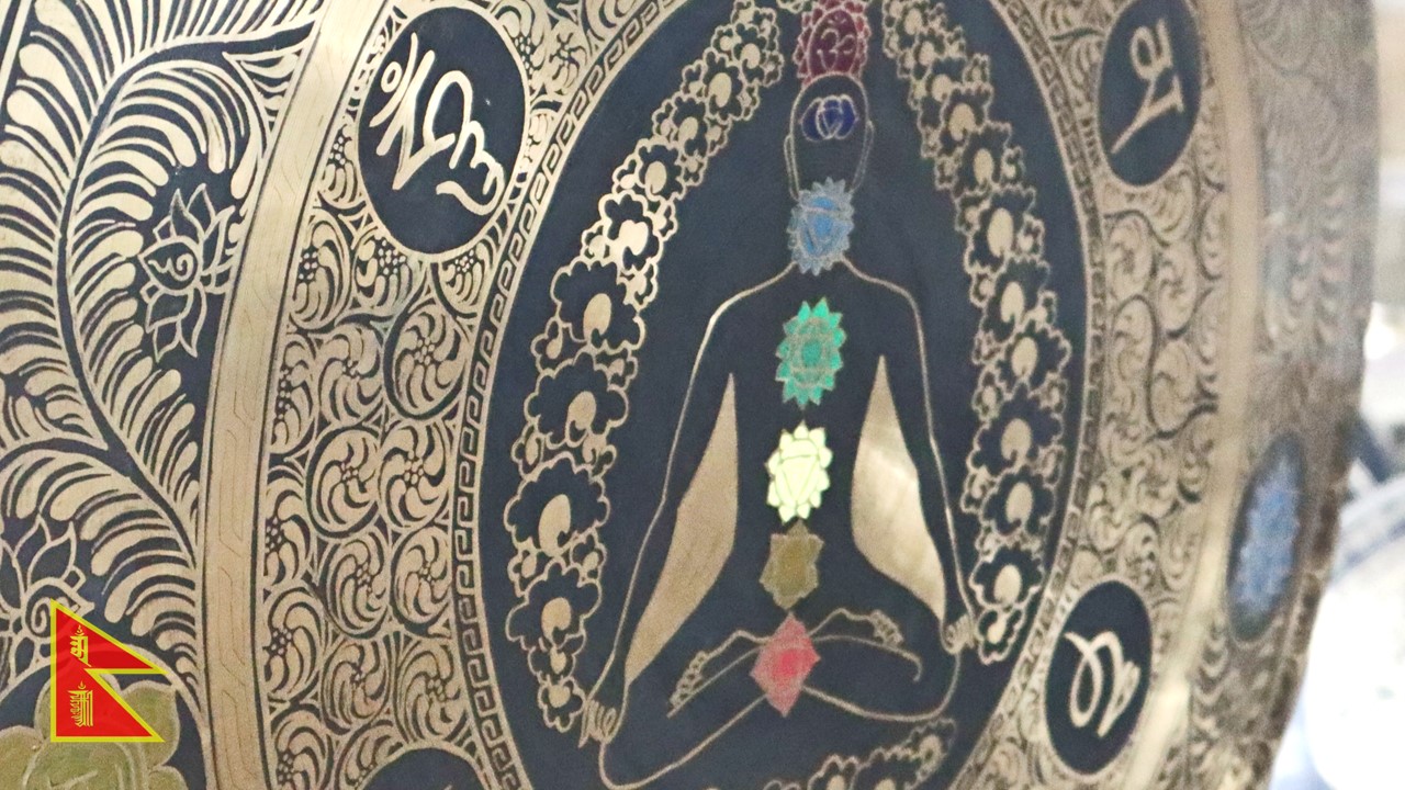 Nepali Seven Chakras carved  Gongs