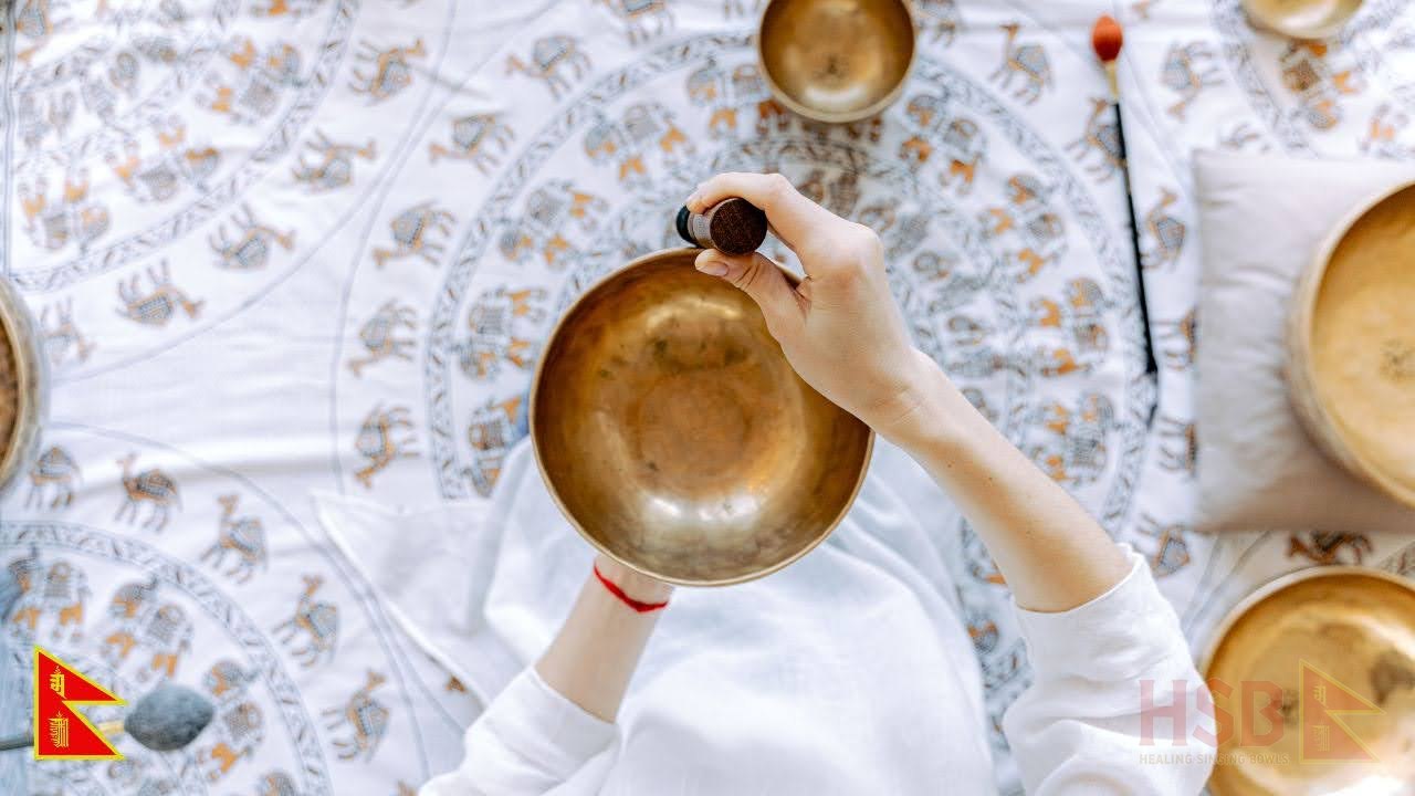 HSB singing bowl session for a yoga studio or retreat